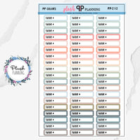 Tutor Script Label Planner Stickers, Tutor Schedule