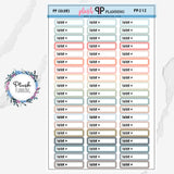 Tutor Script Label Planner Stickers, Tutor Schedule