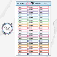 Tutor Script Label Planner Stickers, Tutor Schedule