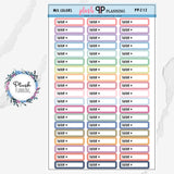 Tutor Script Label Planner Stickers, Tutor Schedule