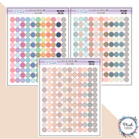 Circle Dots Planner Stickers, Minis Collection