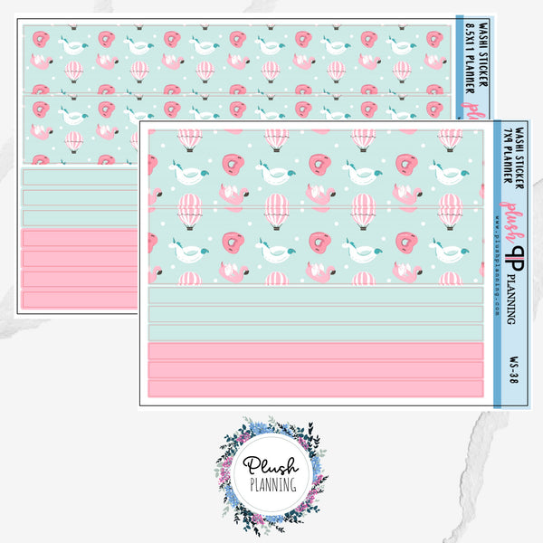 7x9 or 8.5x11 Planner SUMMER FLAMINGOS Planner Stickers