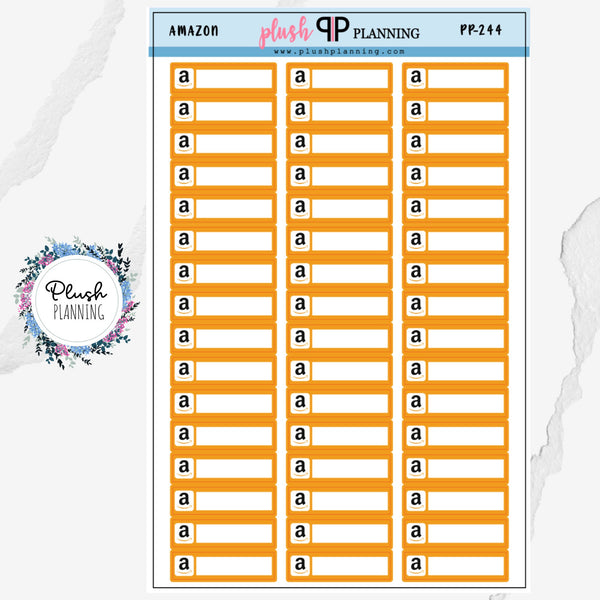 Amazon Icon Label Planner Stickers, Listing Tracker, Sales Tracker, Buy Tracker Shipping Tracker