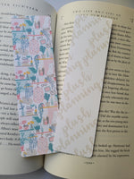 Pink and Teal Nice and Cozy Essentials Bookmarks, Cozy Home Bookmarks, Bookmarks, Rounded Corners