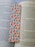 Neutral Minimalist Cats Pattern Bookmarks, Neutral Bookmarks, Cat Bookmarks, Rounded Corners