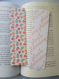 Neutral Minimalist Cats Pattern Bookmarks, Neutral Bookmarks, Cat Bookmarks, Rounded Corners