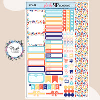 Bright Colors Summer Essentials Planner Stickers