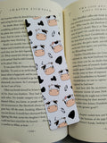 Mr. Cow Moo Pattern Bookmarks, Cow Print Bookmarks, Cow Bookmarks, Rounded Corners