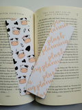 Mr. Cow Moo Pattern Bookmarks, Cow Print Bookmarks, Cow Bookmarks, Rounded Corners