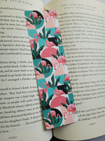 Geometric Flamingos Pattern Bookmarks