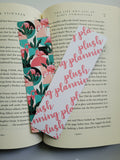 Geometric Flamingos Pattern Bookmarks