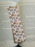 Neutral Boho Rainbows Pattern Bookmarks, Rainbows Print Bookmarks, Boho Bookmarks, Neutral, Rounded Corners