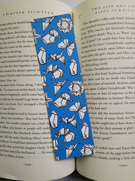 Origami Animal Friends Design Pattern Bookmarks