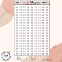 To Do Script Planner Stickers, Rae Dunn Inspired