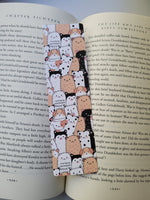 Neutral Puppies Bookmarks, Dog Paws Bookmarks, Dog Bookmarks, Rounded Corners