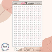 Pick Up Script Planner Stickers, Rae Dunn Inspired