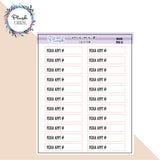 PEDIA Appt Planner Stickers