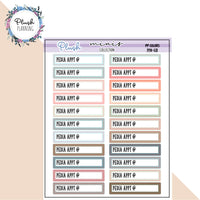 PEDIA Appt Planner Stickers