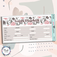 8.5x11 Paycheck Budget Kit (1-4) or Singles Planner Stickers