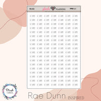 AT HOME Script Planner Stickers, Rae Dunn Inspired