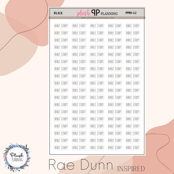 Bible Study Planner Stickers, Rae Dunn Inspired