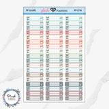 BILL Due Planner Stickers