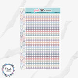 EC Erin Condren Standard Size and Mini Size Dots Planner Stickers