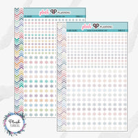 EC Erin Condren Standard Size and Mini Size Asterisk Planner Stickers