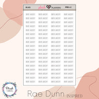 Order Grocery Script Planner Stickers, Rae Dunn Inspired