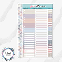 EC 8.5x11 MCC Monthly Sheet Planner Stickers, Labels Sticker, Dots Stickers