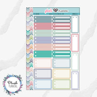 EC 8.5x11 MCC Monthly Sheet Planner Stickers, Bullet Label Sticker, Bullet Boxes