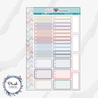 EC 8.5x11 MCC Monthly Sheet Planner Stickers, Bullet Label Sticker, Bullet Boxes