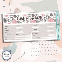 8.5x11 Paycheck Budget Kit (1-4) or Singles Planner Stickers