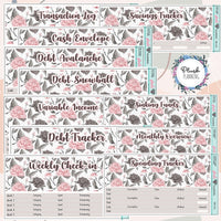 8.5x11 Planner Size Budget Monthly Kit or Singles