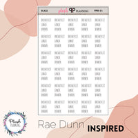 Breakfast Lunch Dinner Scripts Planner Stickers