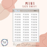 AM and PM Routine Script Mini Planner Stickers, Rae Dunn Inspired, Farmhouse Font, Minis Collection