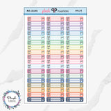 BILL Due Planner Stickers