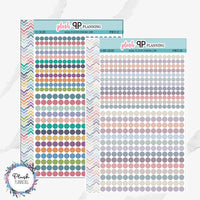 EC Erin Condren Standard Size and Mini Size Dots Planner Stickers