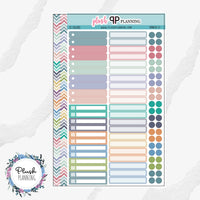 EC 8.5x11 MCC Monthly Sheet Planner Stickers, Labels Sticker, Dots Stickers