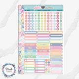 EC 7x9 Mix Planner Stickers, Sticker Pack, EC Icons, Label Stickers