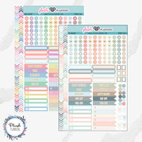 EC 8.5x11 Mix Planner Stickers, Sticker Pack, EC Icons, Label Stickers, Flags Stickers