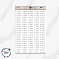 ASL Therapy Script Planner Stickers, Rae Dunn Inspired