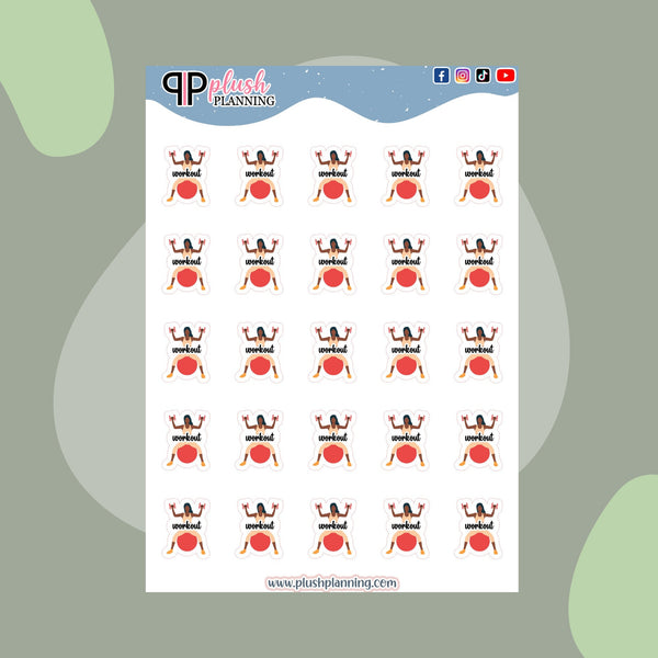 Workout Tracker Event Planner Stickers