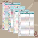 EC Hourly 30 Minute Labels (2020/2021 EC) Planner Stickers