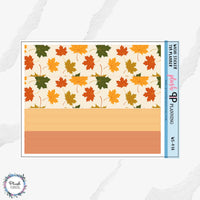 7x9 or 8.5x11 Planner Fall Collection Style 1 Deco Planner Stickers