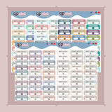 Work Schedule Tracker Planner Stickers