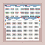 Birthday Watercolor Swatches Planner Stickers