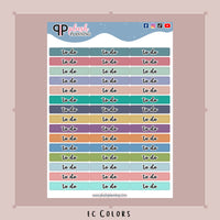 To Do Header Planner Stickers