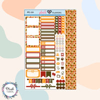 Hello FALL Pattern Sampler Planner Stickers, FALL Pattern #29, Fall Theme, Autumn Theme