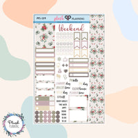 Winter Design 17 Planner Stickers Sampler, Winter Pattern, Christmas Season Designs